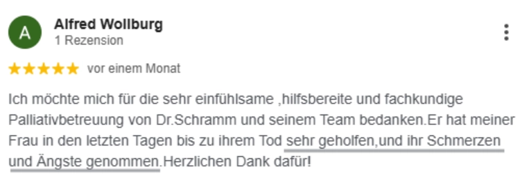 Feedback Alfred Wollburg