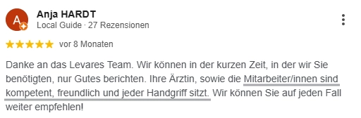 Feedback Anja Hardt