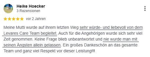 Feedback Heike Hoecker